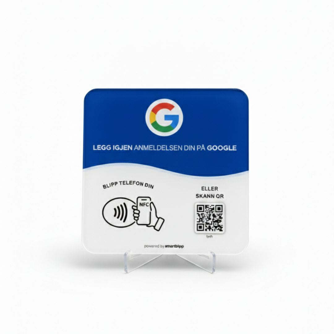 Google-anmeldelsesskilt