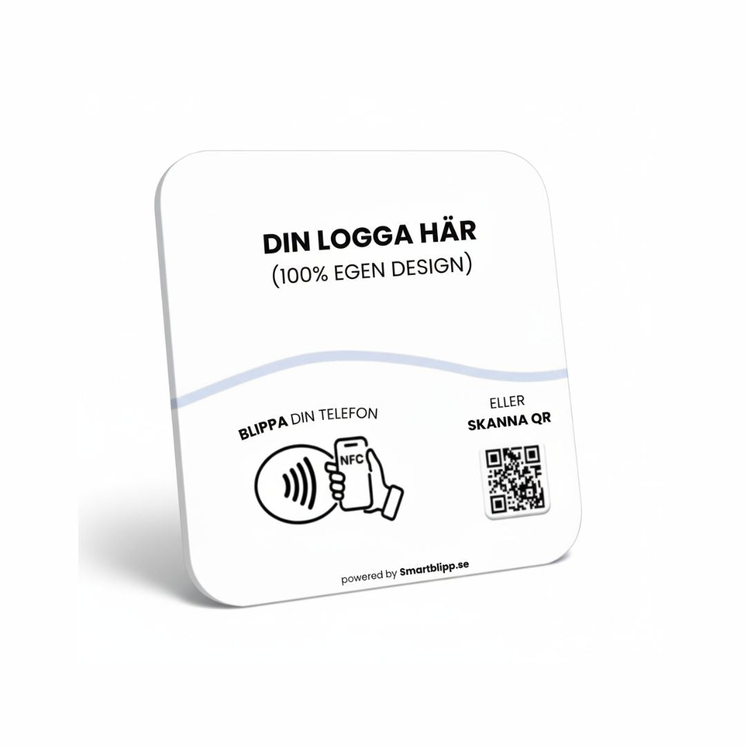Egen designad NFC‑skylt 5st
