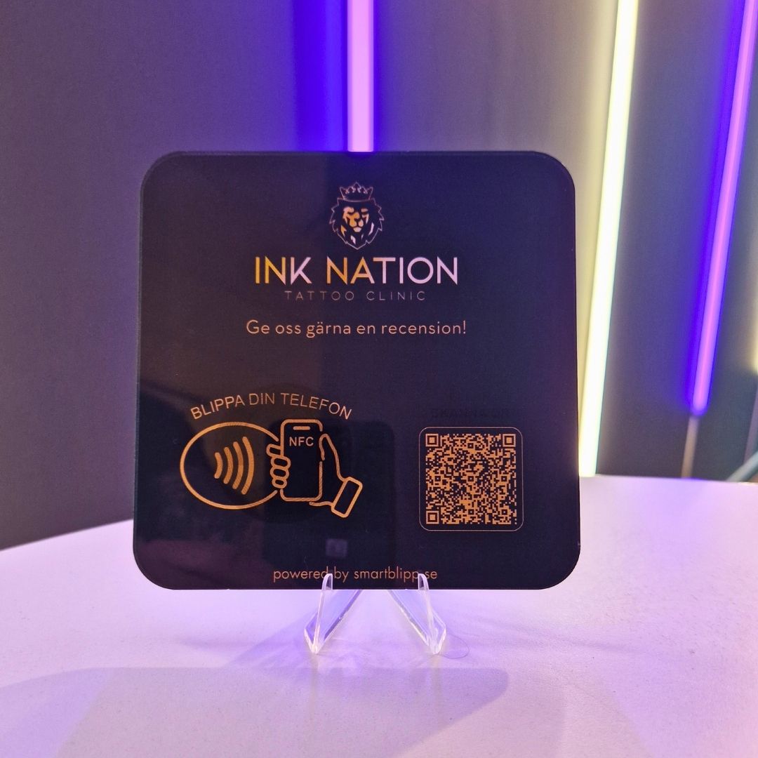 Spesialdesignet NFC-plate, 5-pakning