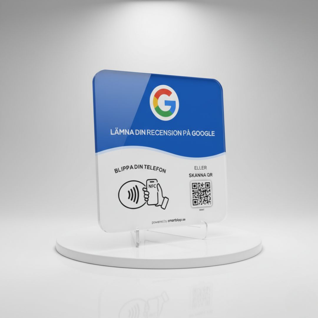 Google NFC skylt