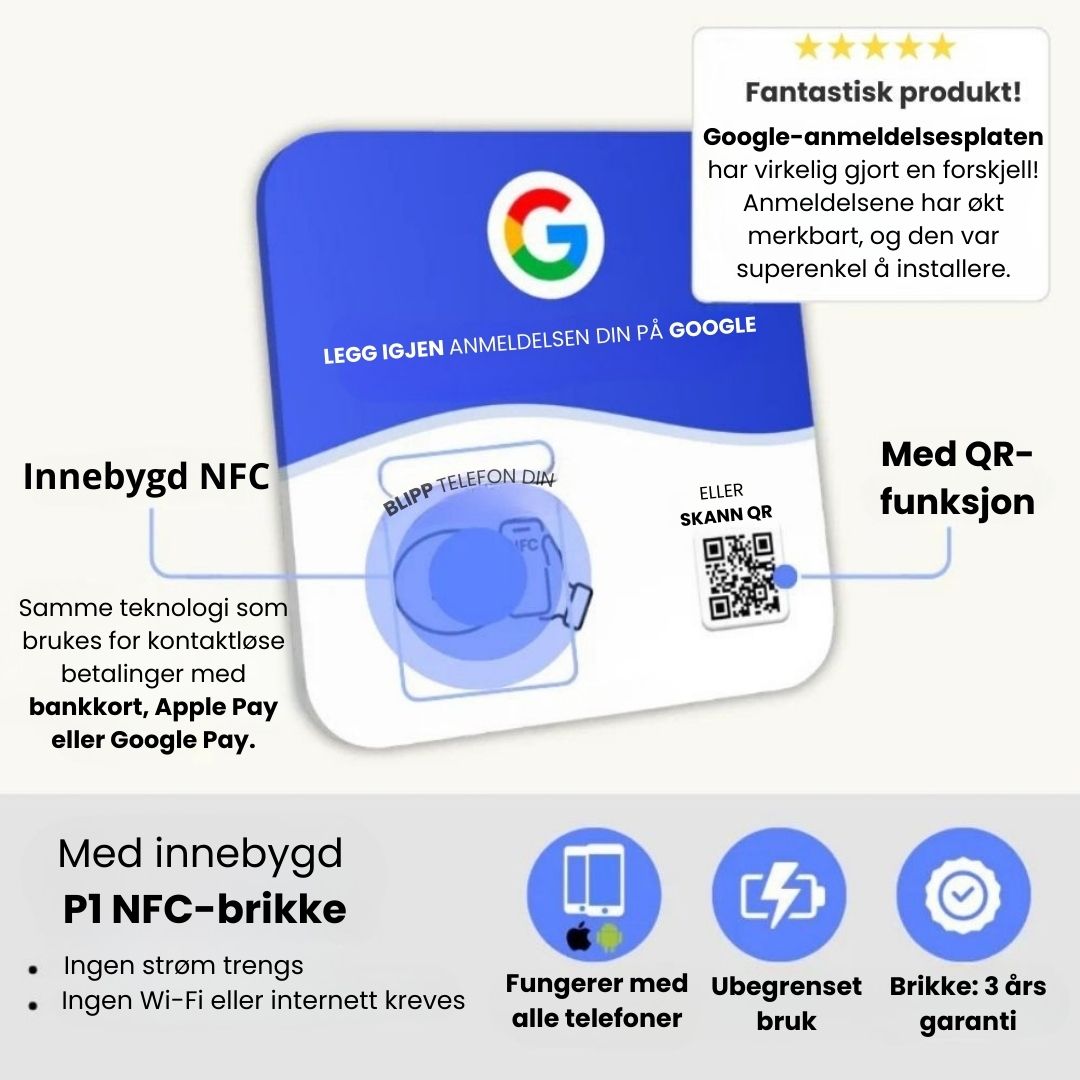 Google-anmeldelsesskilt