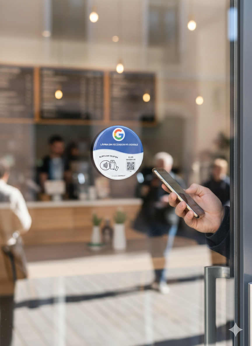 Google NFC klistermärke 5-Pack
