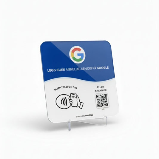 Google-anmeldelsesskilt
