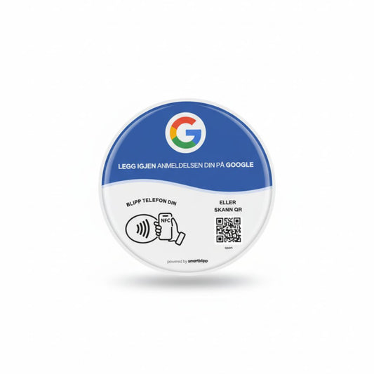Google Anmeldelser-klistremerker, 5-pakning