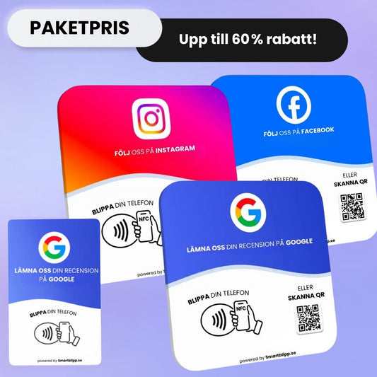 Paketpris – Upp till 60 % rabatt!