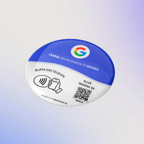 Google Recensioner Klistermärke 5-Pack