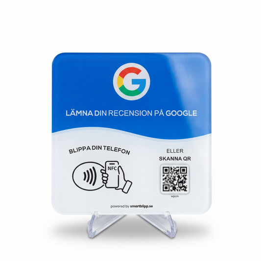 Google Recensionsskylt - NFC & QR