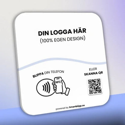 Spesialdesignet NFC-plate, 5-pakning