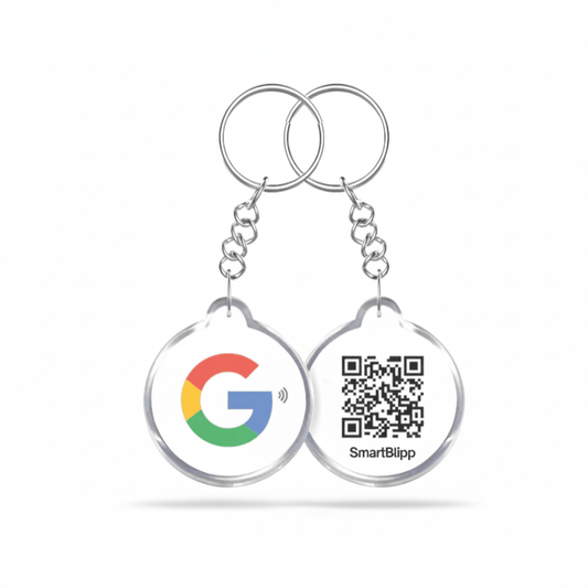 Google Recensionsnyckelring – NFC & QR Kod (3 - Pack) - SmartBlipp