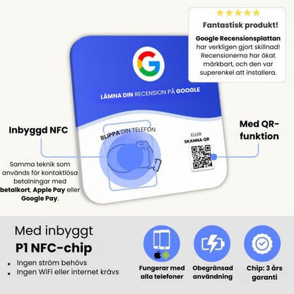 Google Recensionsskylt – Blippa & få fler recensioner direkt - SmartBlipp