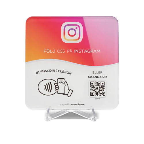 Instagram-skylt