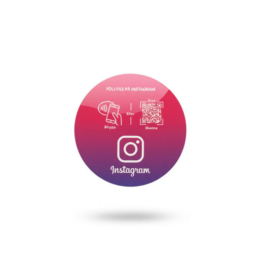Instagram NFC-fönsterdekal