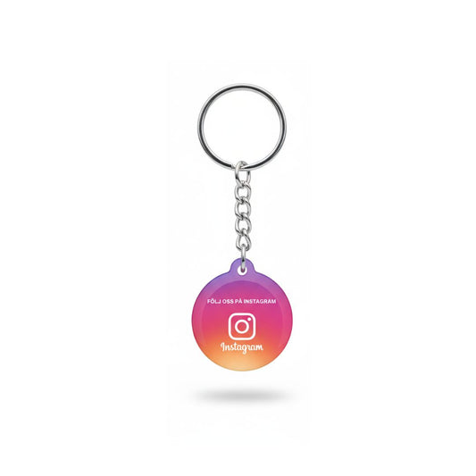 Instagram Nyckelring – NFC & QR-kod